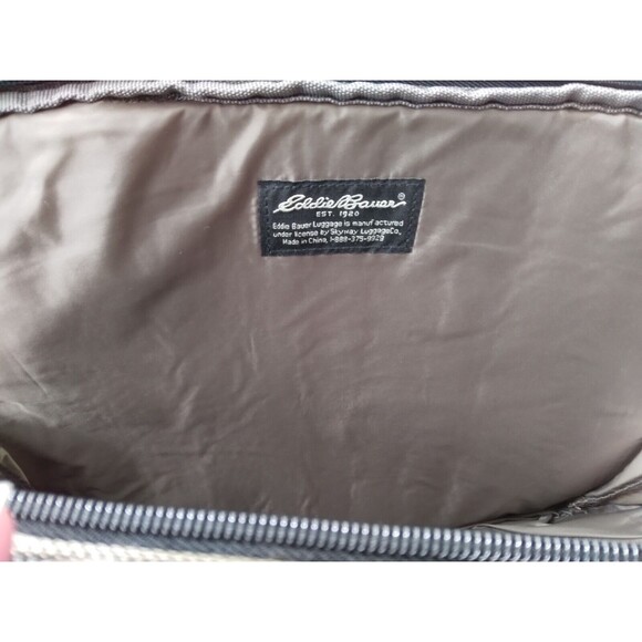 Eddie Bauer Laptop Messenger Bag Adjustable Shoulder Strap Zip Pockets Brown - Picture 10 of 11